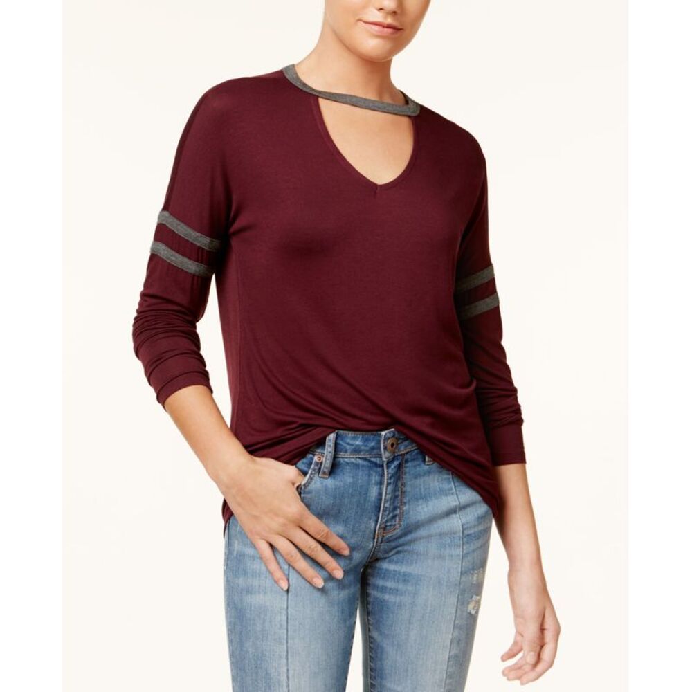 Ultra Flirt Juniors Striped Choker Top